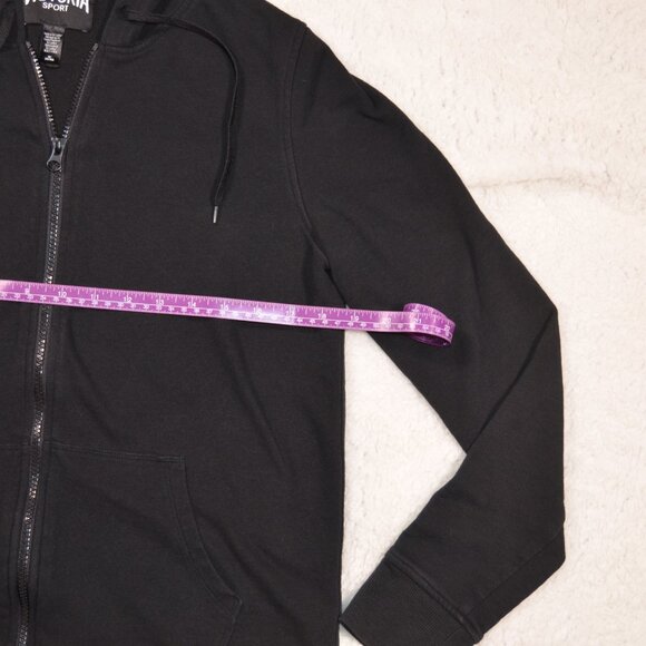 Victoria Sport black basic logo lightweight hoodie size M - Picture 3 of 11